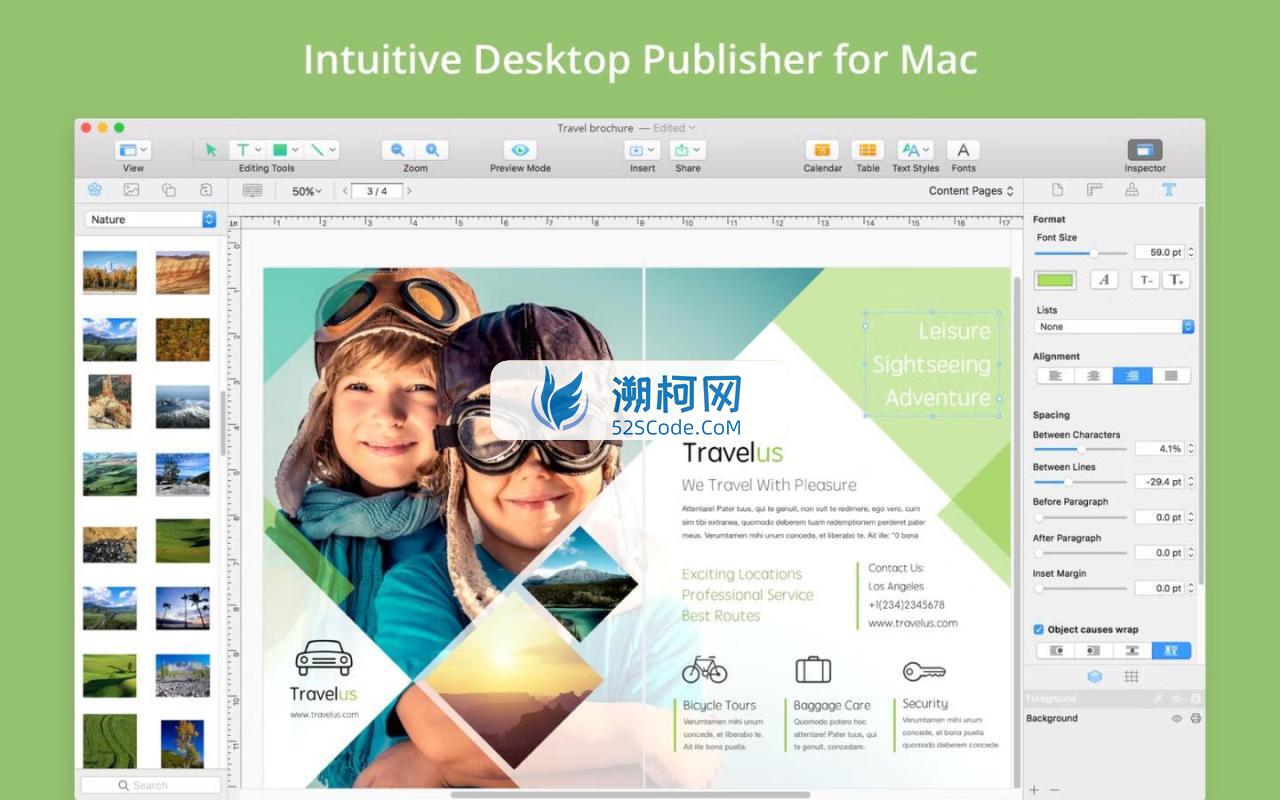 Swift Publisher 5 for Mac v5.6.7直装版 专业版面设计工具