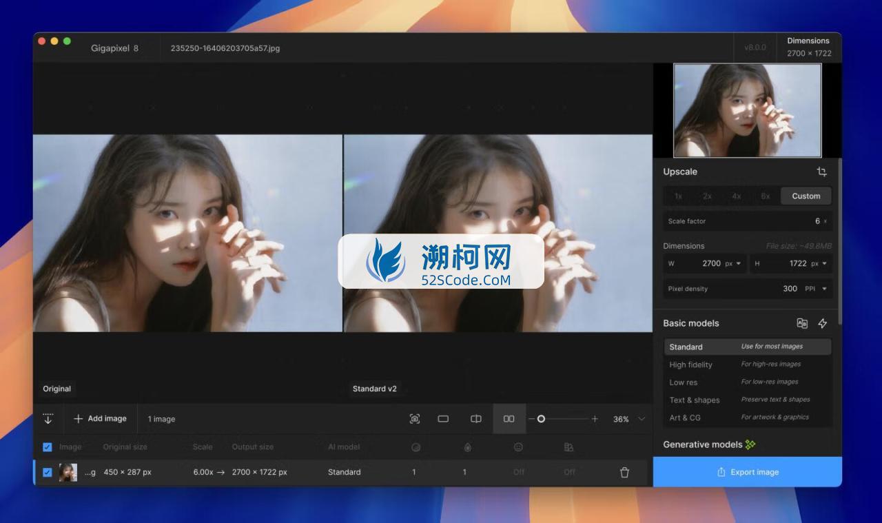 Topaz Gigapixel AI for Mac v8.0.0 直破版 图片无损放大软件