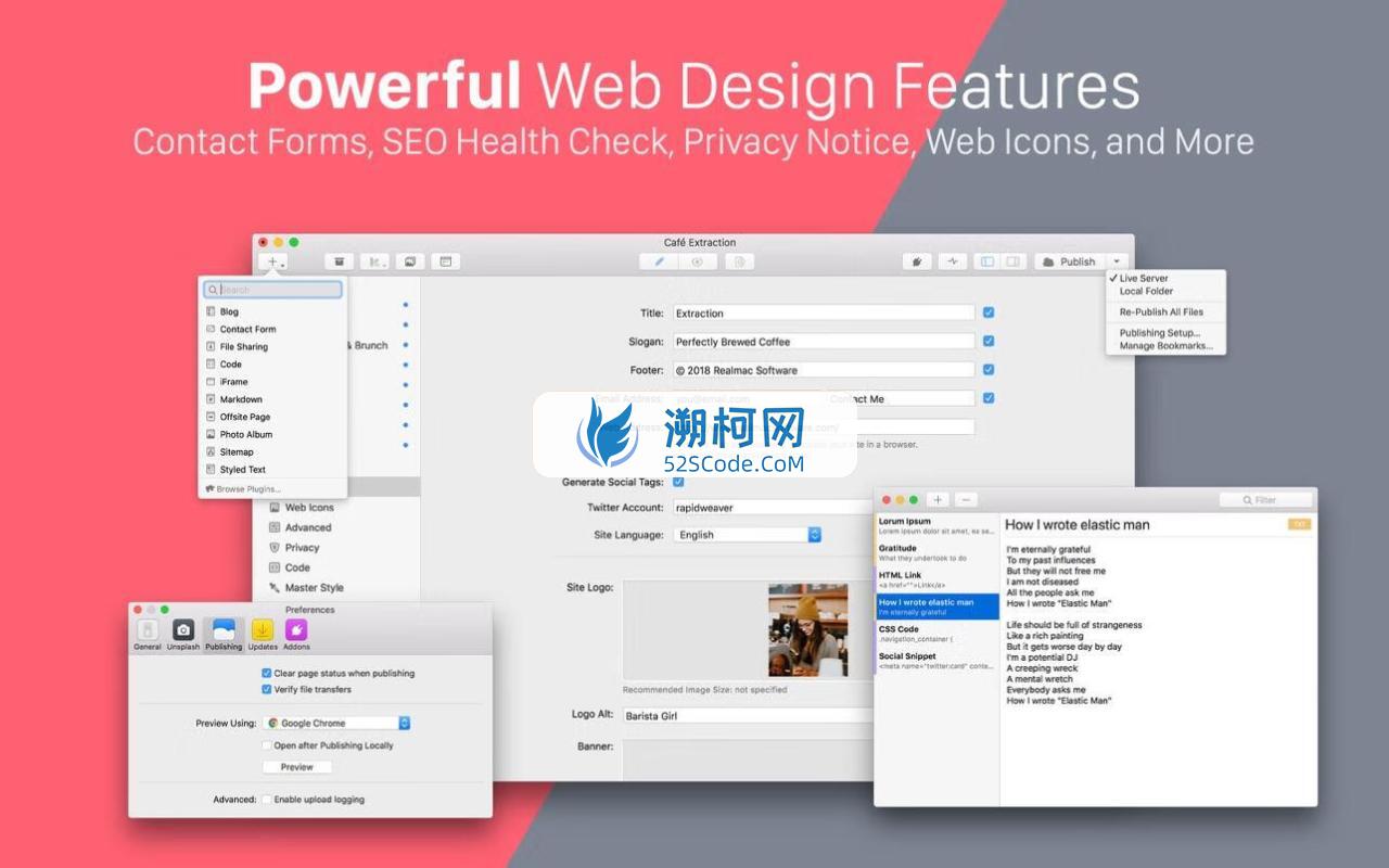 RapidWeaver 9 for Mac v9.3.2激活版 经典网页设计软件