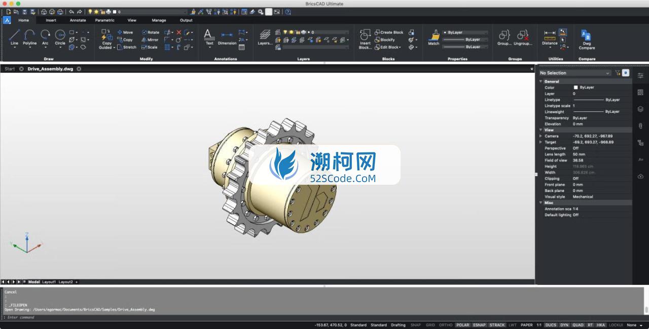 BricsCAD 24 for Mac v24.2.07/06中文激活版 高效卓越的CAD建模软件