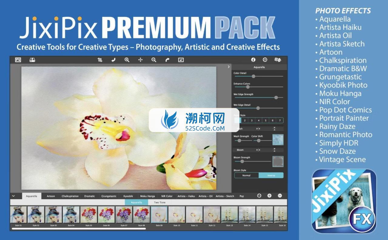 JixiPix Premium Pack for mac v1.2.16免激活版 功能强大的图像处理软件
