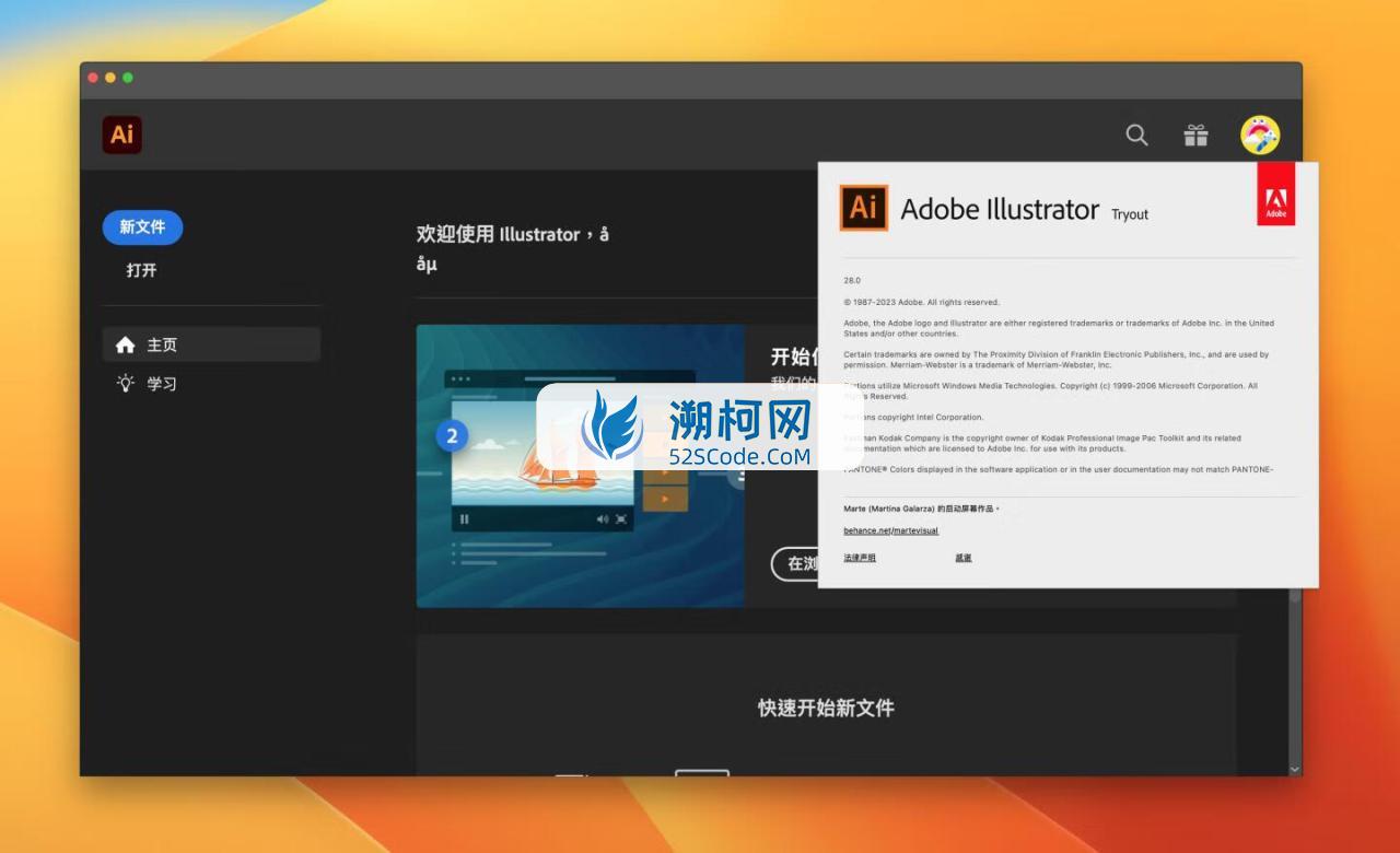 Adobe Illustrator 2024 for Mac v28.0 破解版 intel/M1通用 (Ai 2024中文版)