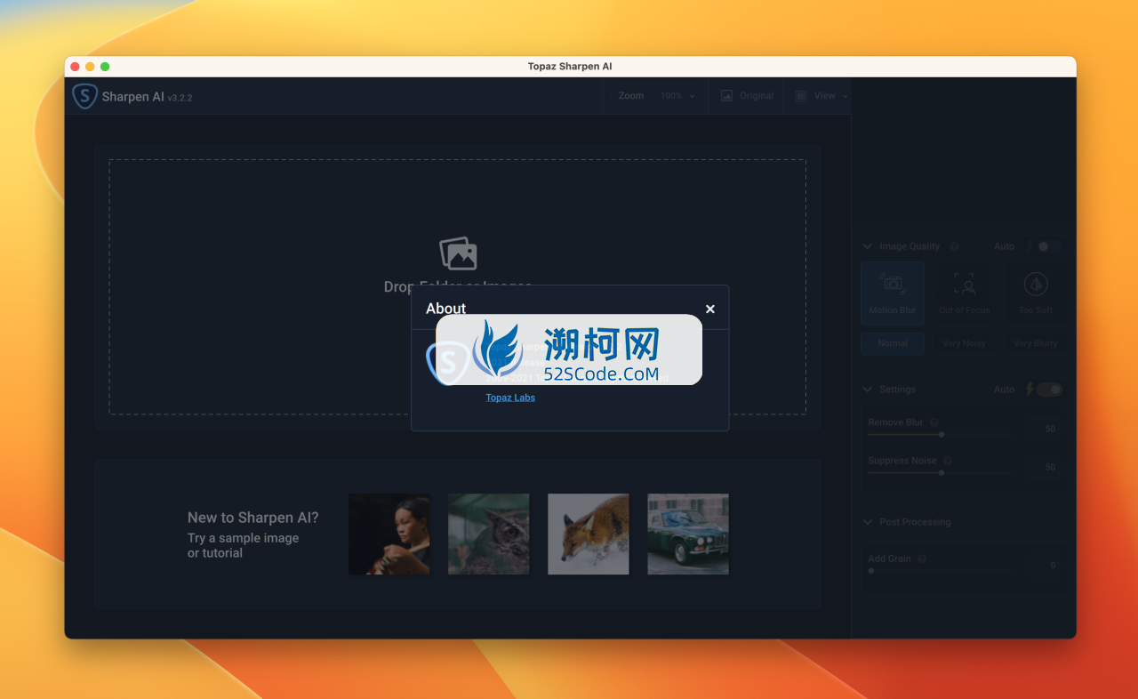 👍Topaz Sharpen AI for mac v3.2.2激活版 AI图片清晰度增强软件