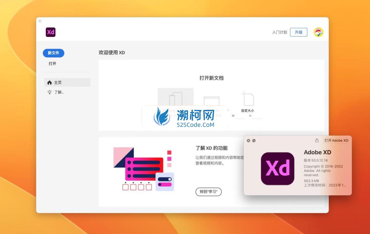 Adobe XD for Mac v57.1.12.2/ v50.0.12中文激活版 原型设计软件 只适配M (xd)