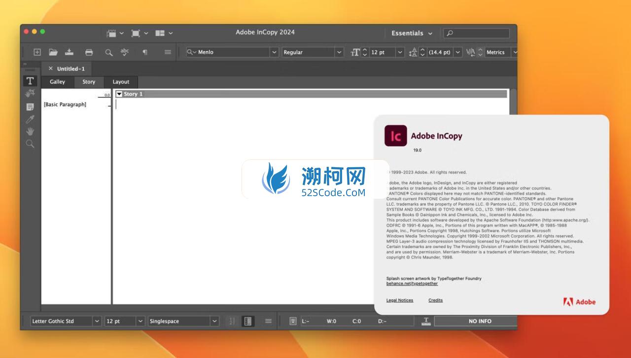 Adobe InCopy 2024 for Mac v19.0.0.151 英文激活版 intel/M通用 (Ic 2024)