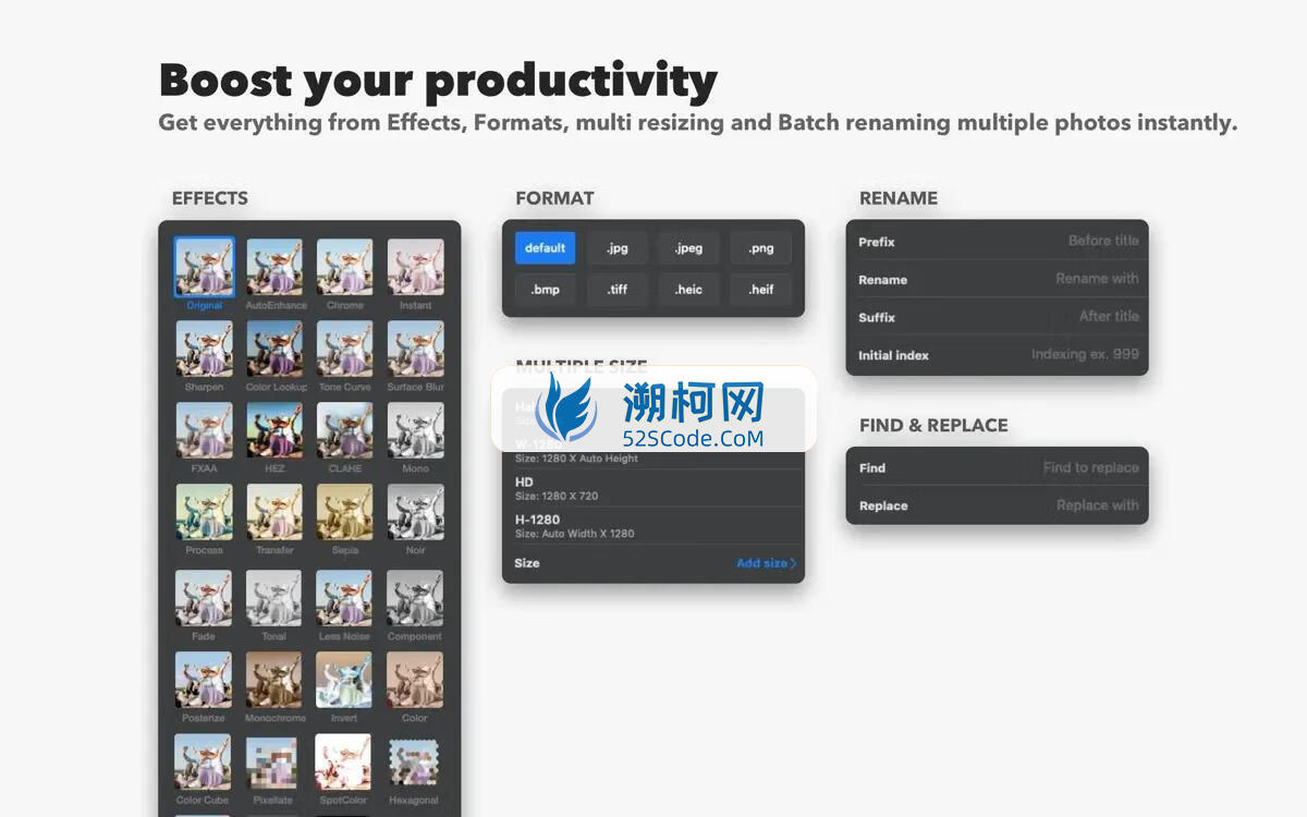 RepixPro for Mac v2.3 英文版 专业的图像批处理工具