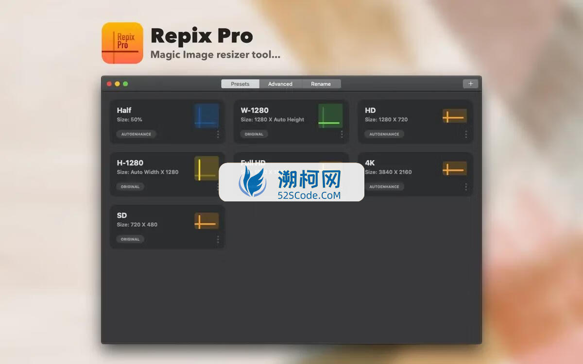 RepixPro for Mac v2.3 英文版 专业的图像批处理工具