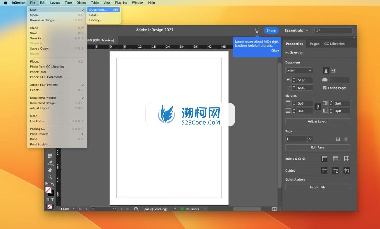 Adobe InDesign 2023 for Mac v18.5 中文激活版 intel/M通用 (id 2023)
