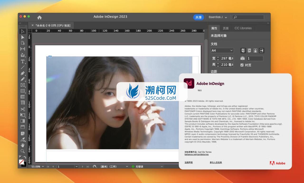 Adobe InDesign 2023 for Mac v18.5 中文激活版 intel/M通用 (id 2023)
