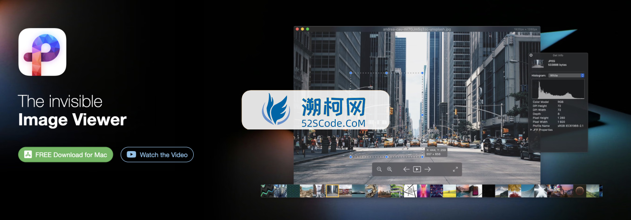 Pixea Plus for Mac v3.0 英文激活版 极简式图片浏览软件