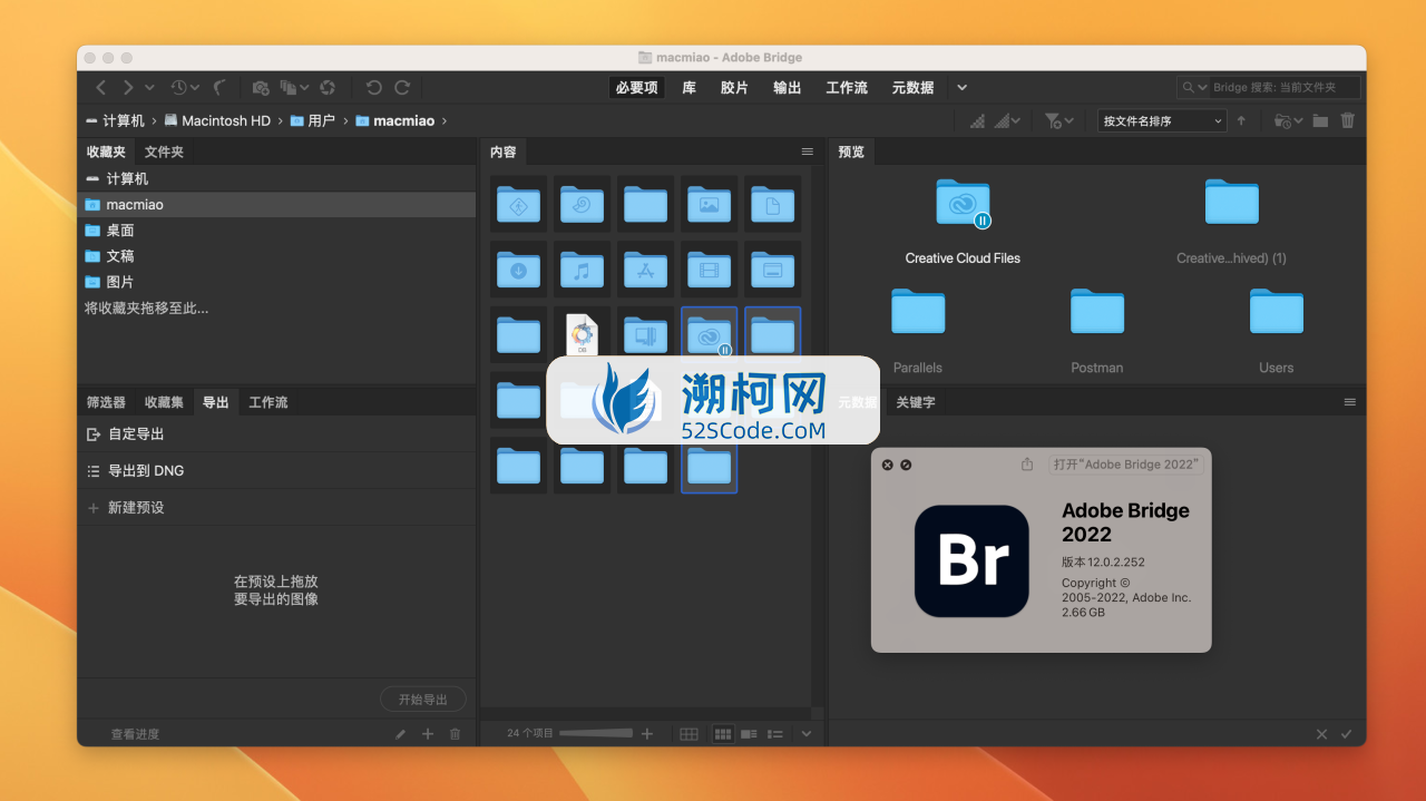 Bridge 2022 for Mac v12.0.2 Rid中文激活版 文件管理软件 (br 2022）