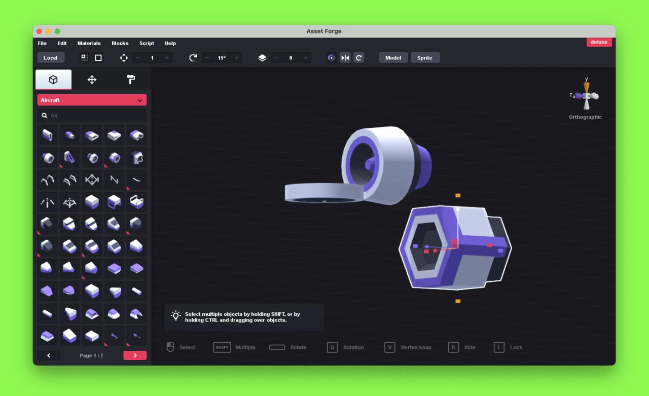 Kenny Asset Forge for mac v2.5.0激活版 游戏模型创建软件