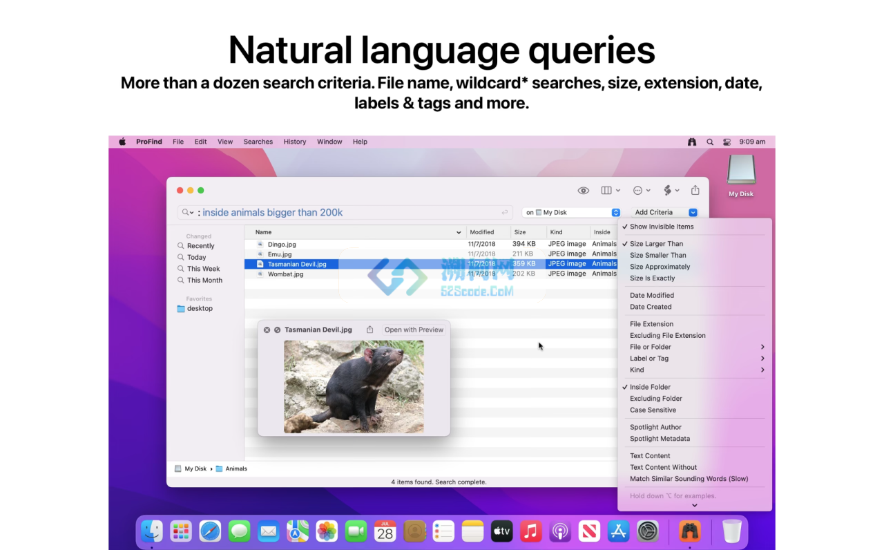 ProFind for Mac v1.30 (13003) 激活版 mac文件搜索工具
