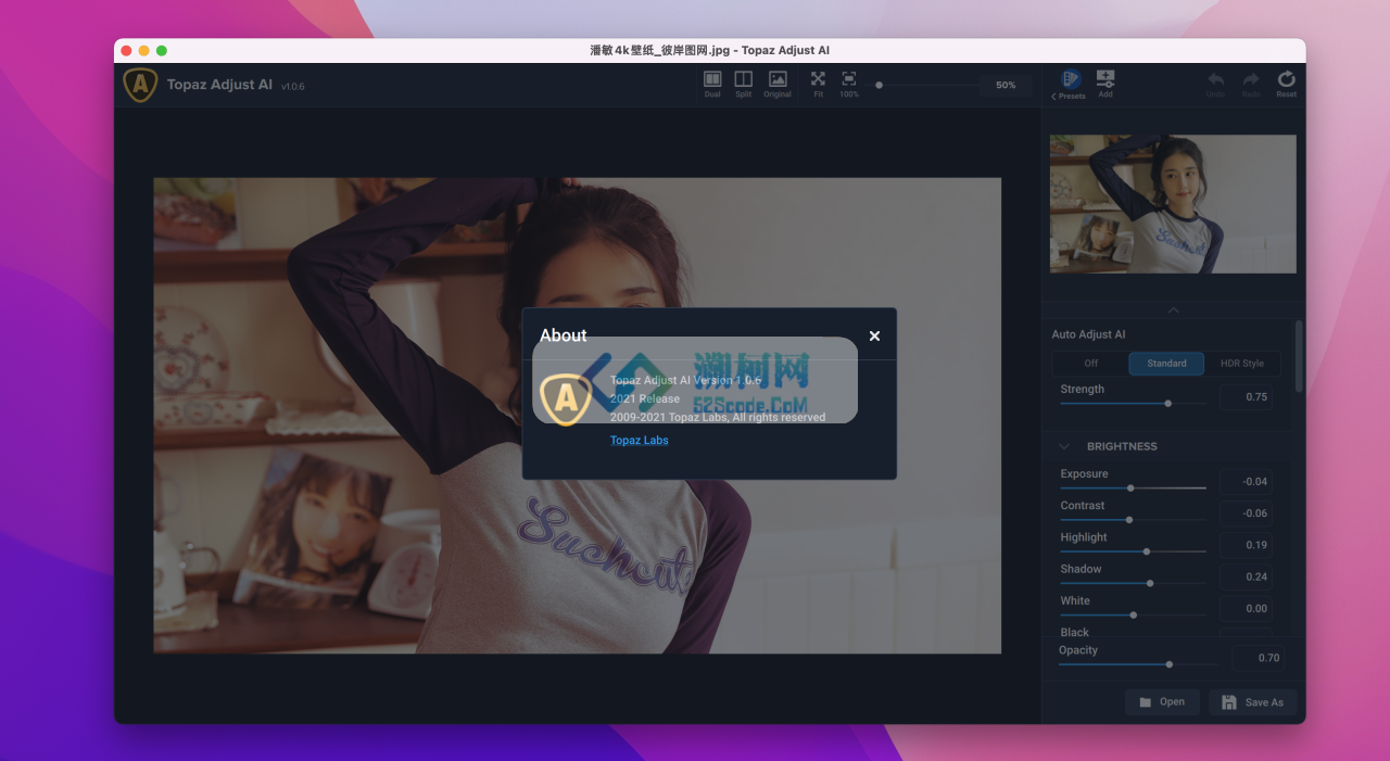 Topaz Adjust AI for Mac v1.0.6激活版 HDR渲染滤镜
