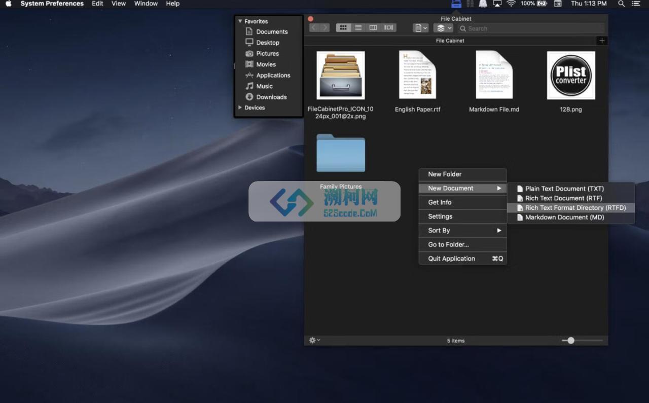 File Cabinet Pro for mac v8.5.4 激活版 菜单栏的文件管理器