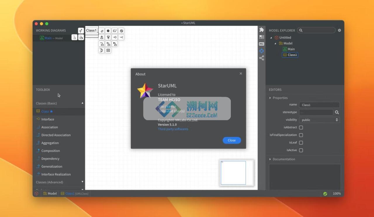 StarUML for Mac v6.3.3 激活版 UML软件建模器