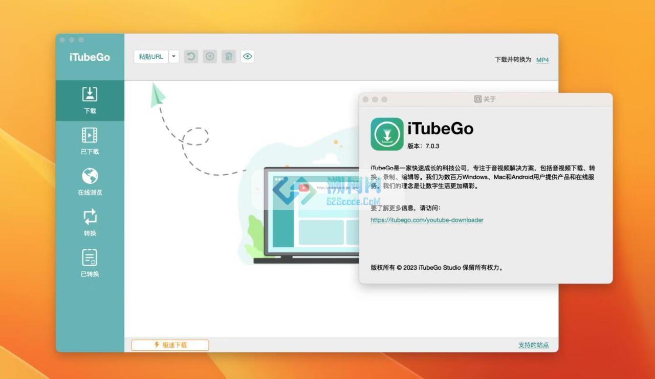 iTubeGo for Mac v9.5.0 激活版 YouTube 下载器