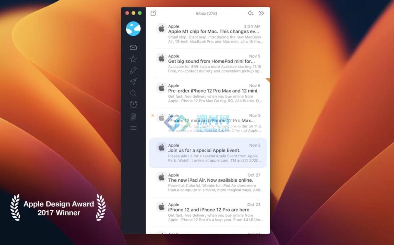 Airmail 5 for Mac v5.7.7 中文激活版 快如闪电的电子邮件客户端工具