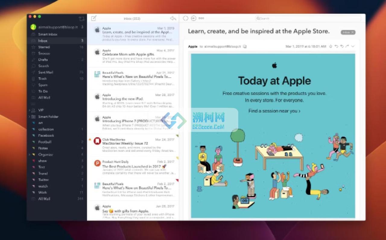 Airmail 5 for Mac v5.7.7 中文激活版 快如闪电的电子邮件客户端工具