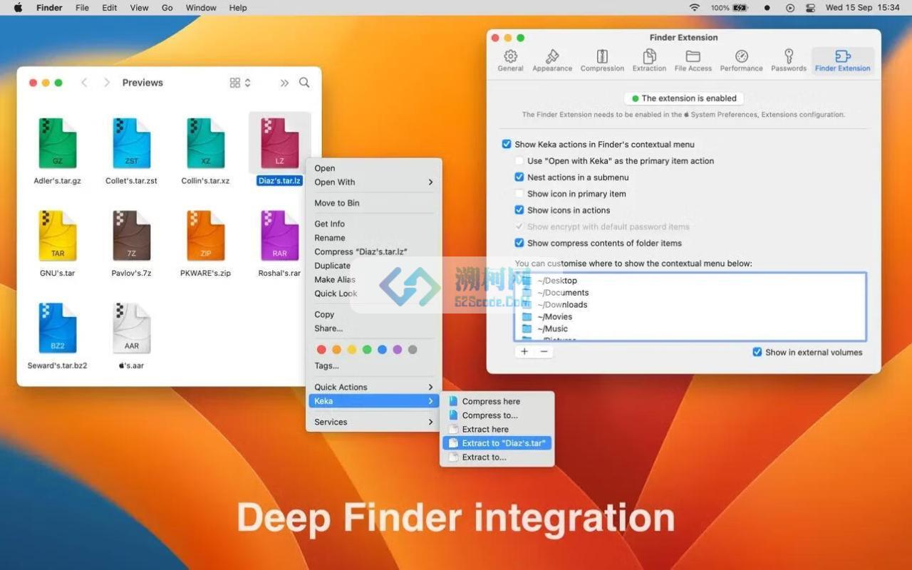 👍 Keka v1.4.8 中文破解版 好用的压缩解压工具