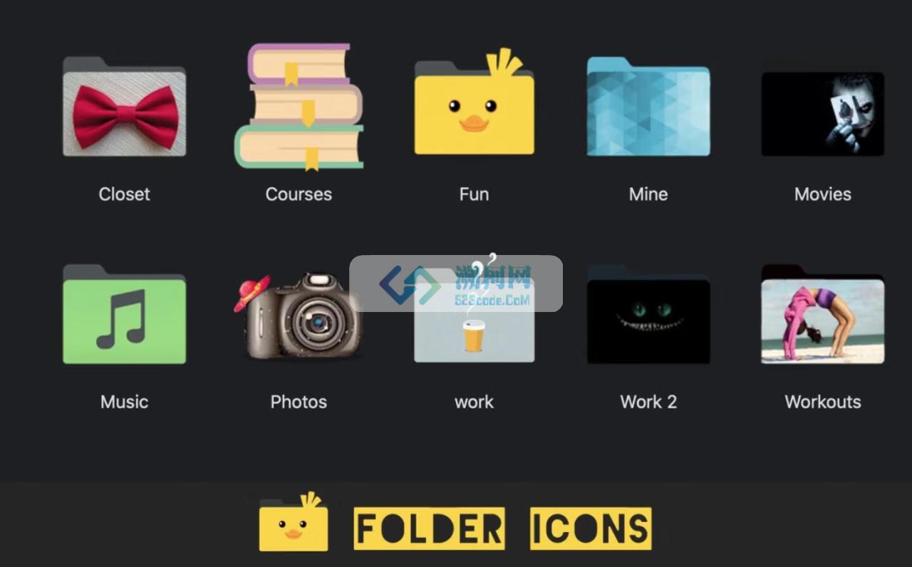Folder Icons for mac v2.0.3 激活版 文件夹个性化图标修改软件