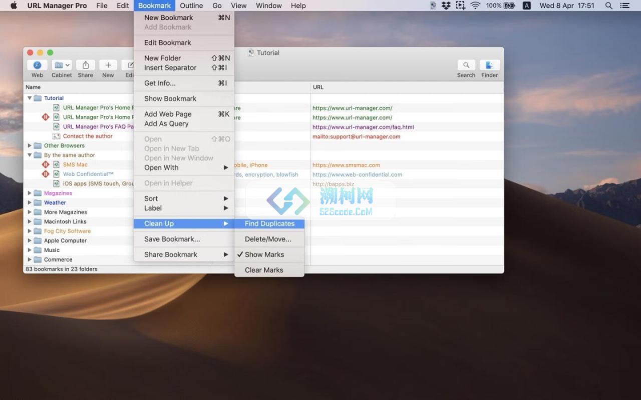 URL Manager Pro for Mac v6.4.6 激活版 浏览器标签管理应用