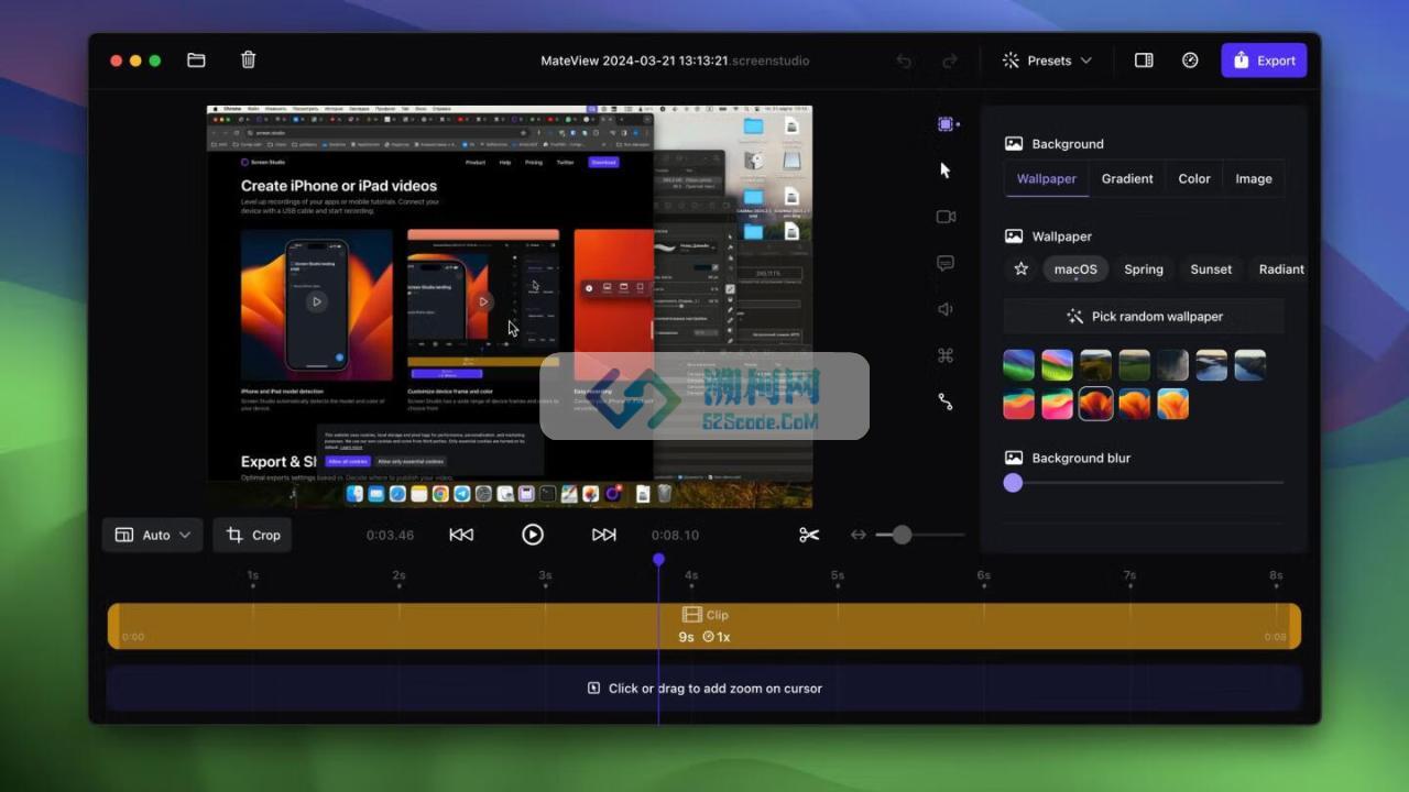 Screen Studio for Mac v3.1.1 激活版 屏幕录制软件