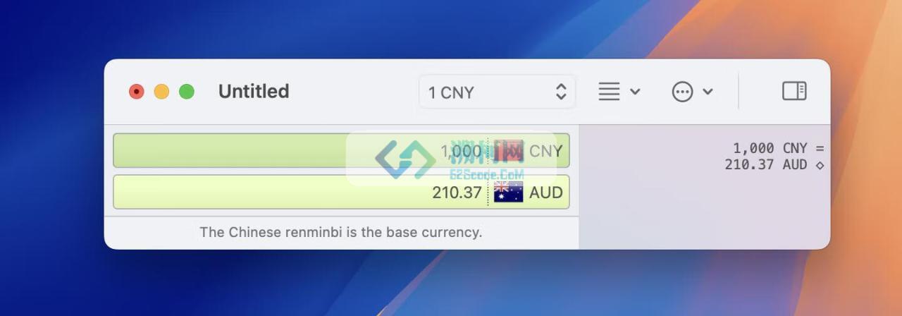 Currency Assistant for Mac v3.6.4激活版 货币兑换计算器 Currency Assistant for Mac v3.6.4激活版 货币兑换计算器