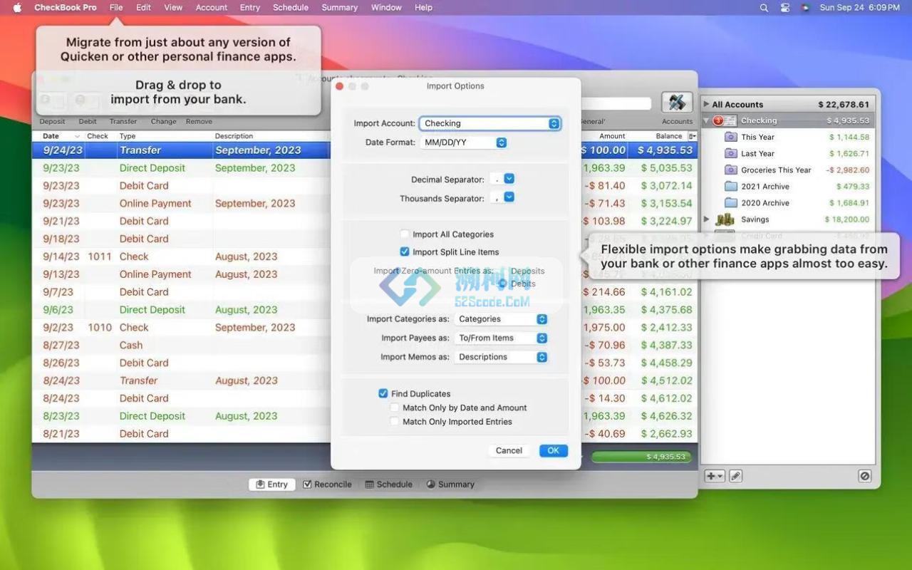 CheckBook Pro for mac v2.7.30激活版 优秀的个人理财管理软件