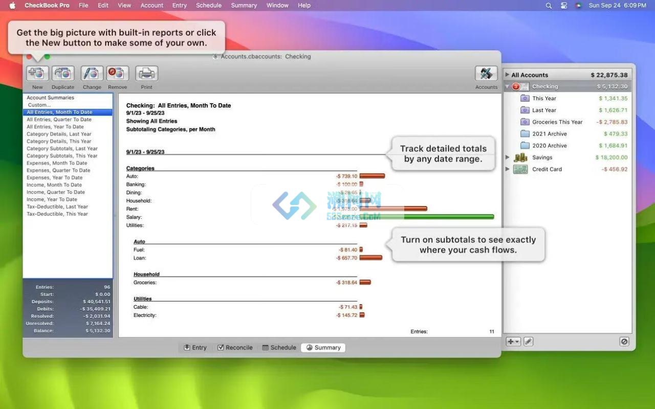 CheckBook Pro for mac v2.7.30激活版 优秀的个人理财管理软件
