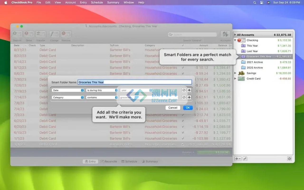 CheckBook Pro for mac v2.7.30激活版 优秀的个人理财管理软件