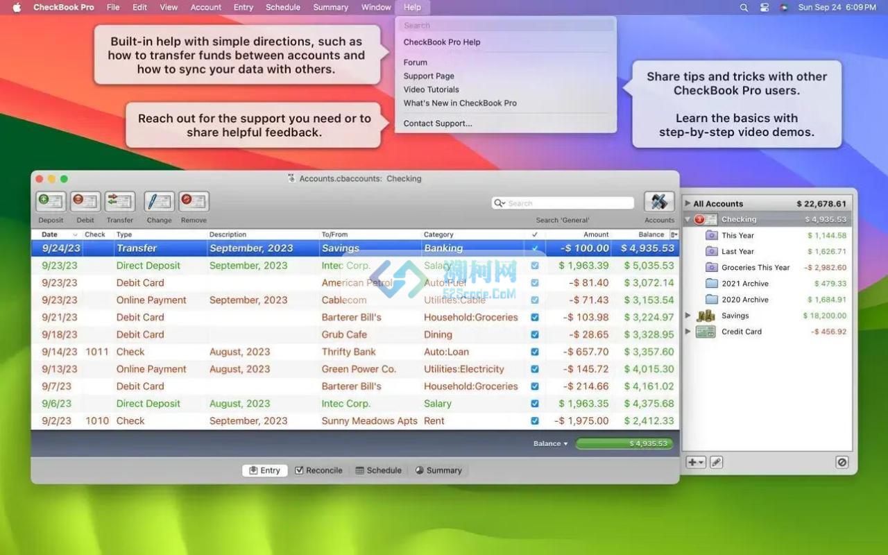 CheckBook Pro for mac v2.7.30激活版 优秀的个人理财管理软件