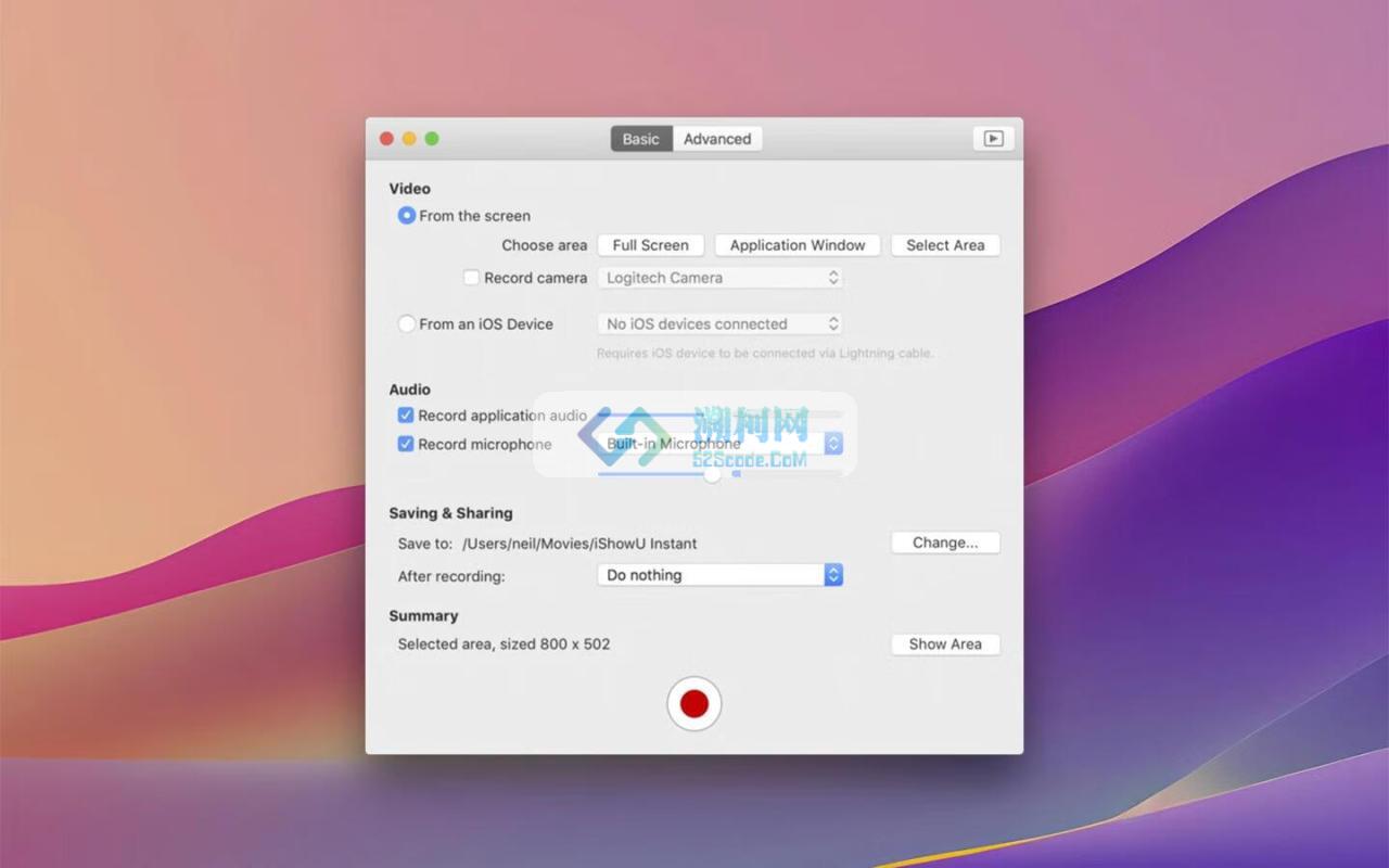 iShowU Instant for Mac v1.4.20 (1491)英文直装版 强大的实时屏幕录像工具