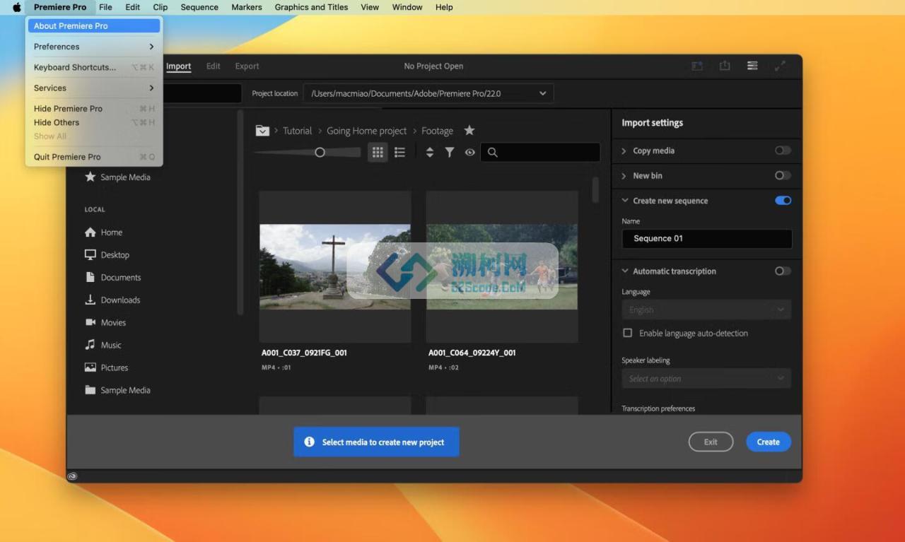 Adobe Premiere Pro 2025 for Mac v25.0.0 中文破解版 intel/M1通用(pr2025)