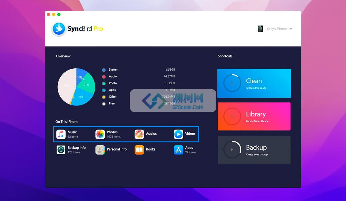 SyncBird Pro for Mac v4.0.18激活版 iPhone文件管理器