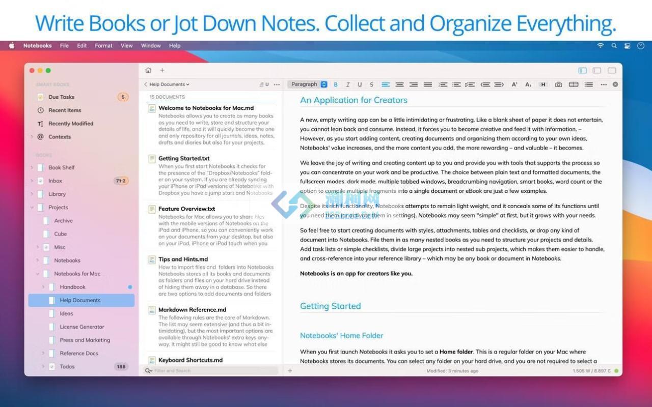 Notebooks for Mac v3.4.2 激活版 多功能记事本