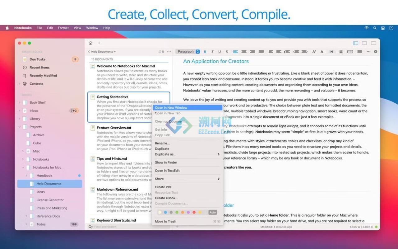 Notebooks for Mac v3.4.2 激活版 多功能记事本