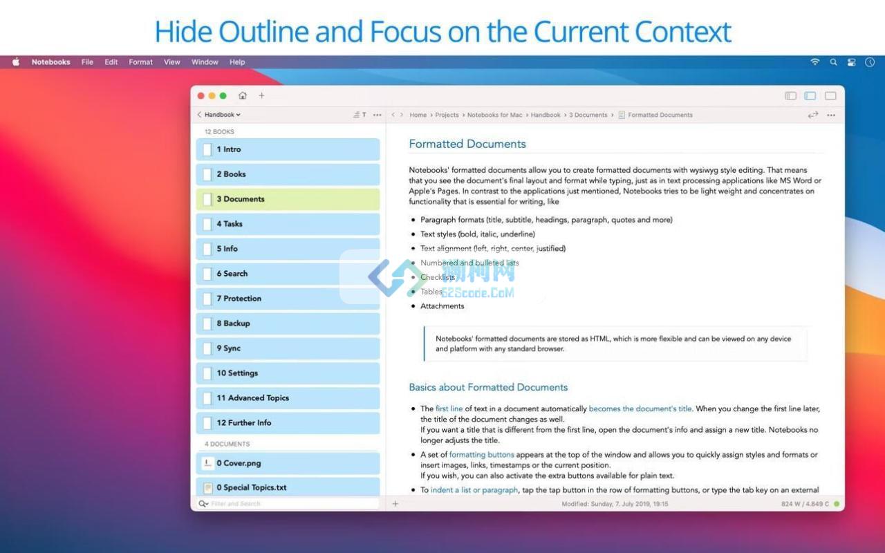 Notebooks for Mac v3.4.2 激活版 多功能记事本