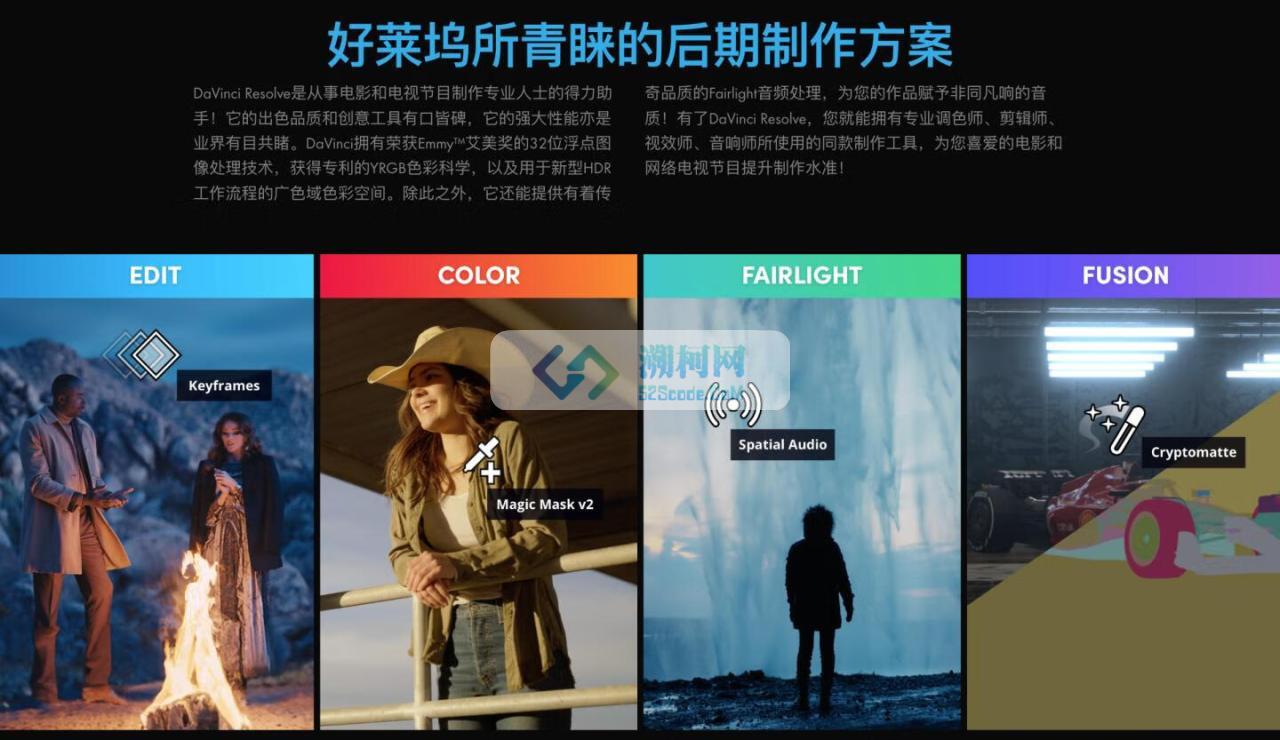 👍 DaVinci Resolve Studio 20 v20.0.49 达芬奇中文破解正式版 视频调色剪辑软件