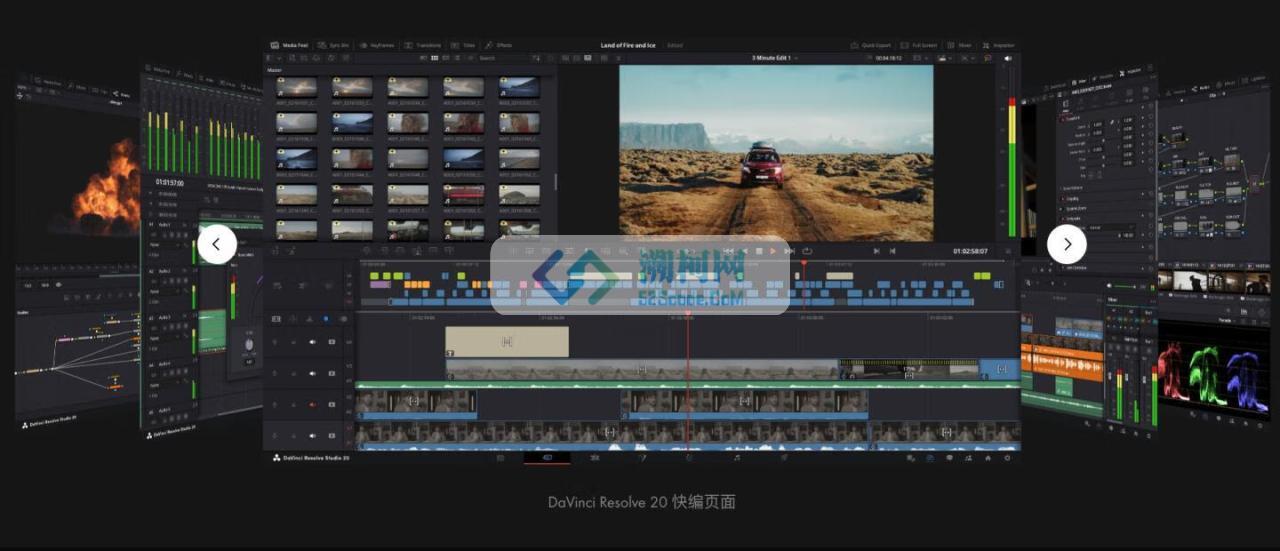 👍 DaVinci Resolve Studio 20 v20.0.49 达芬奇中文破解正式版 视频调色剪辑软件