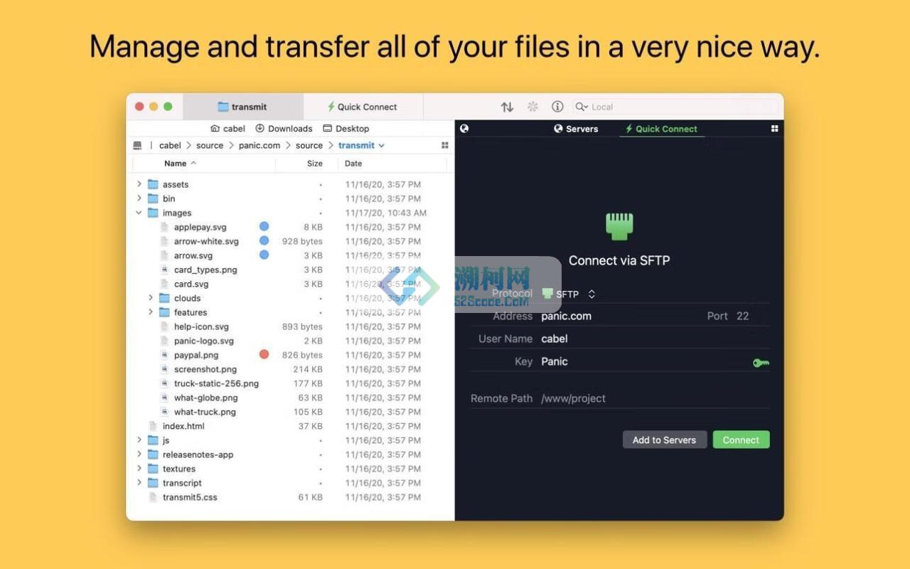 Transmit 5 for Mac v5.10.8 fix 中文激活版 强大的FTP客户端