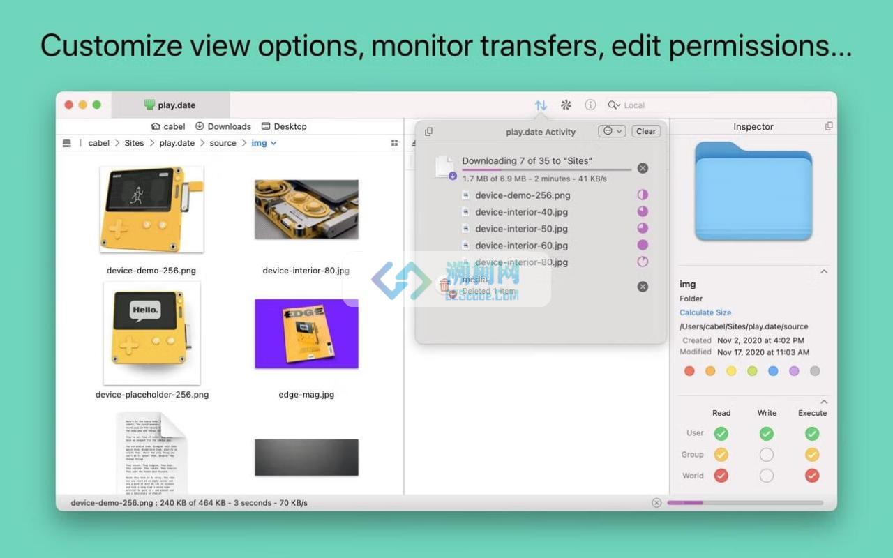 Transmit 5 for Mac v5.10.8 fix 中文激活版 强大的FTP客户端