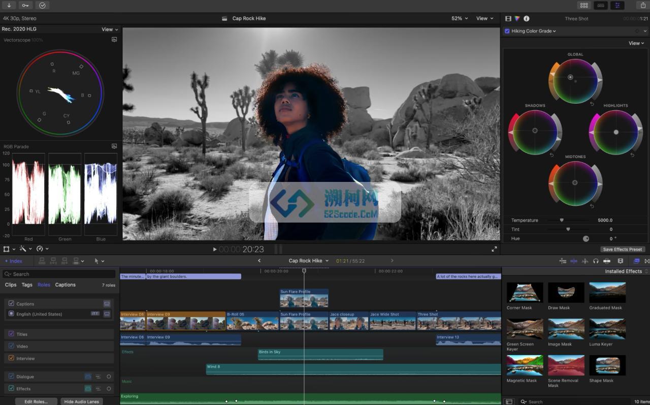 Final Cut Pro X v11.1.0 中文破解版 mac最好用的视频剪辑工具fcpx【正版】