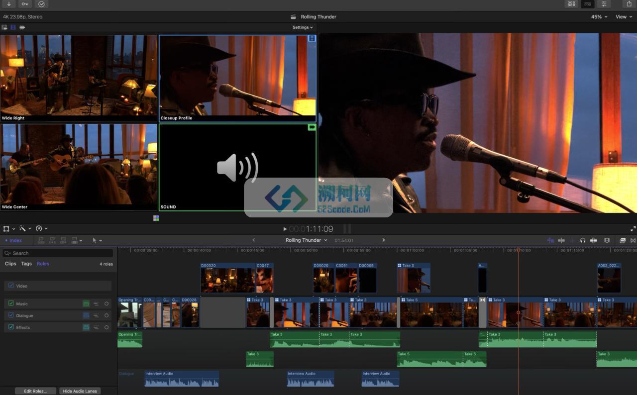 Final Cut Pro X v11.1.0 中文破解版 mac最好用的视频剪辑工具fcpx【正版】