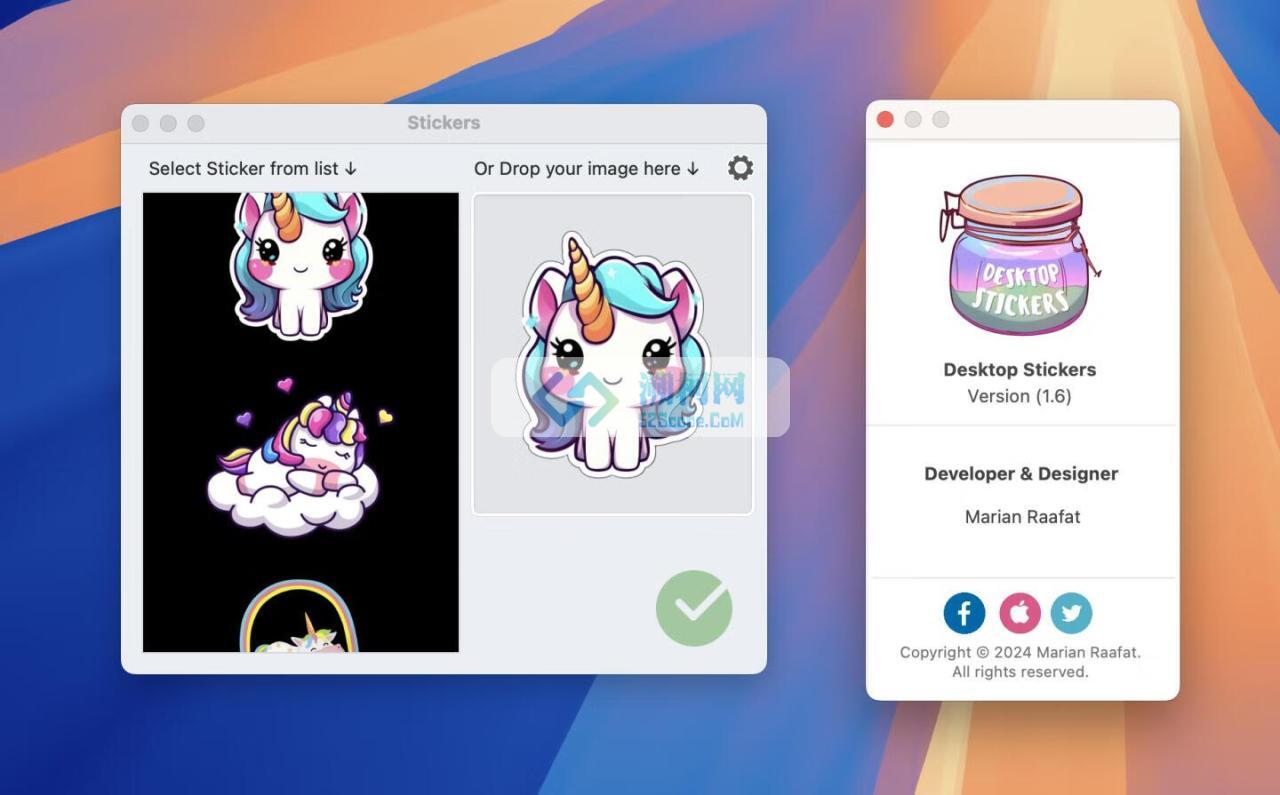 Desktop Stickers for Mac v2.86 激活版 桌面贴纸