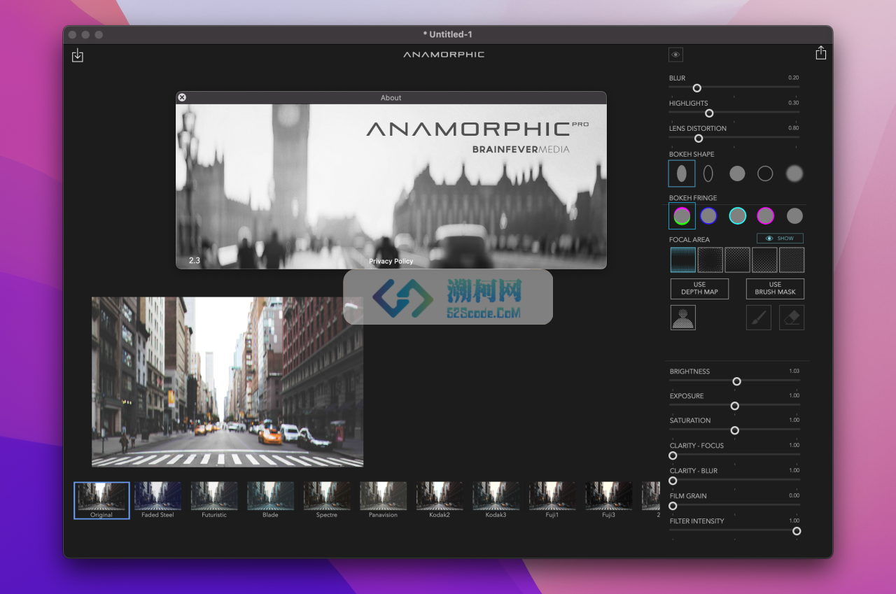 Anamorphic Pro for Mac v2.3激活版 专业的景深效果软件