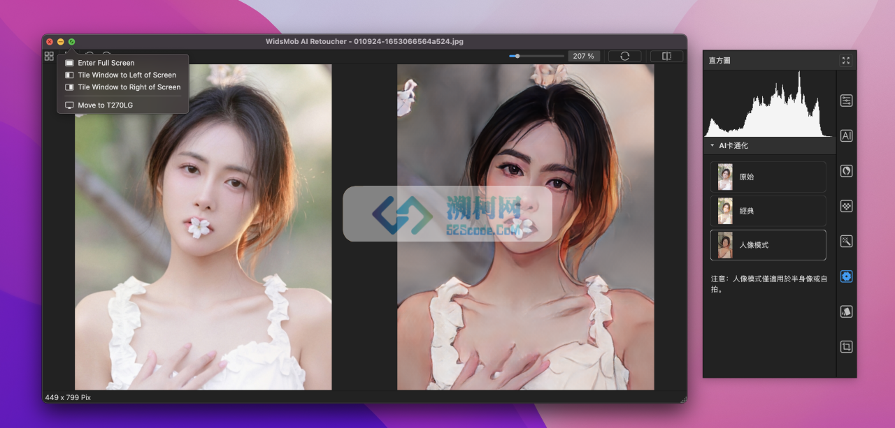 WidsMob AI Retoucher for Mac v3.10中文版 AI照片编辑工具