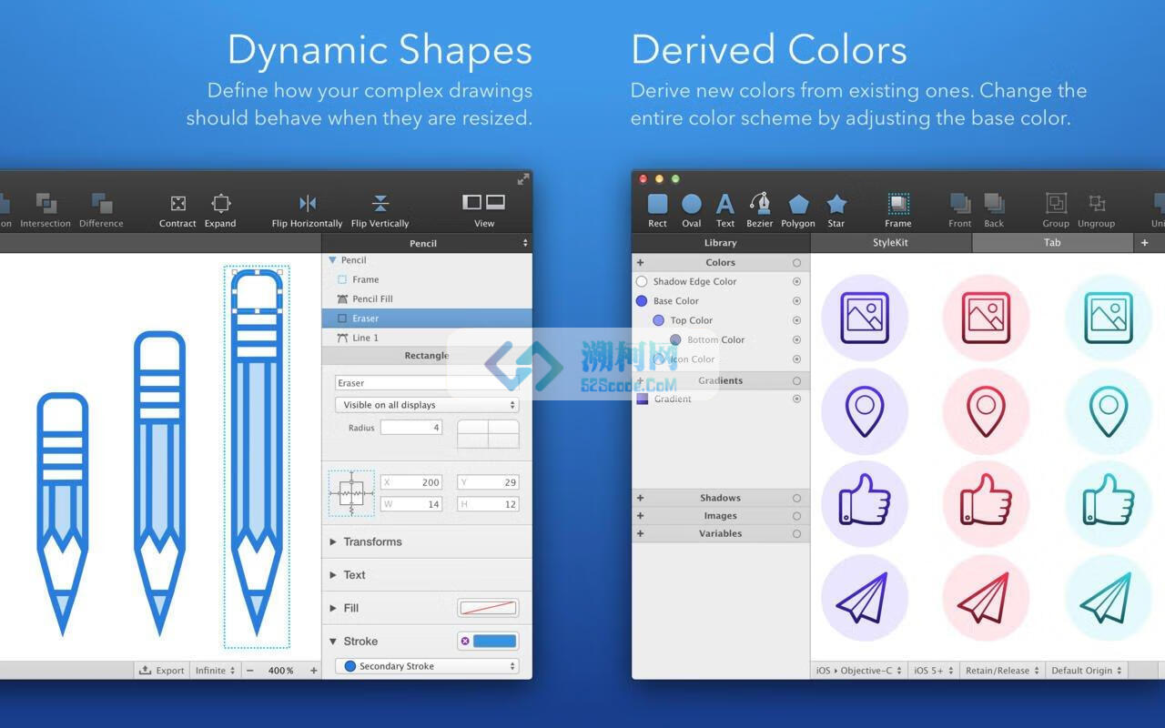 PaintCode for Mac v3.5.6激活版 专业矢量绘图编程软件
