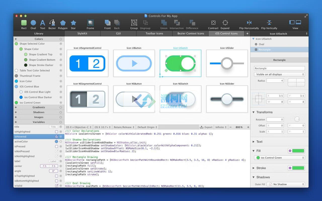 PaintCode for Mac v3.5.6激活版 专业矢量绘图编程软件