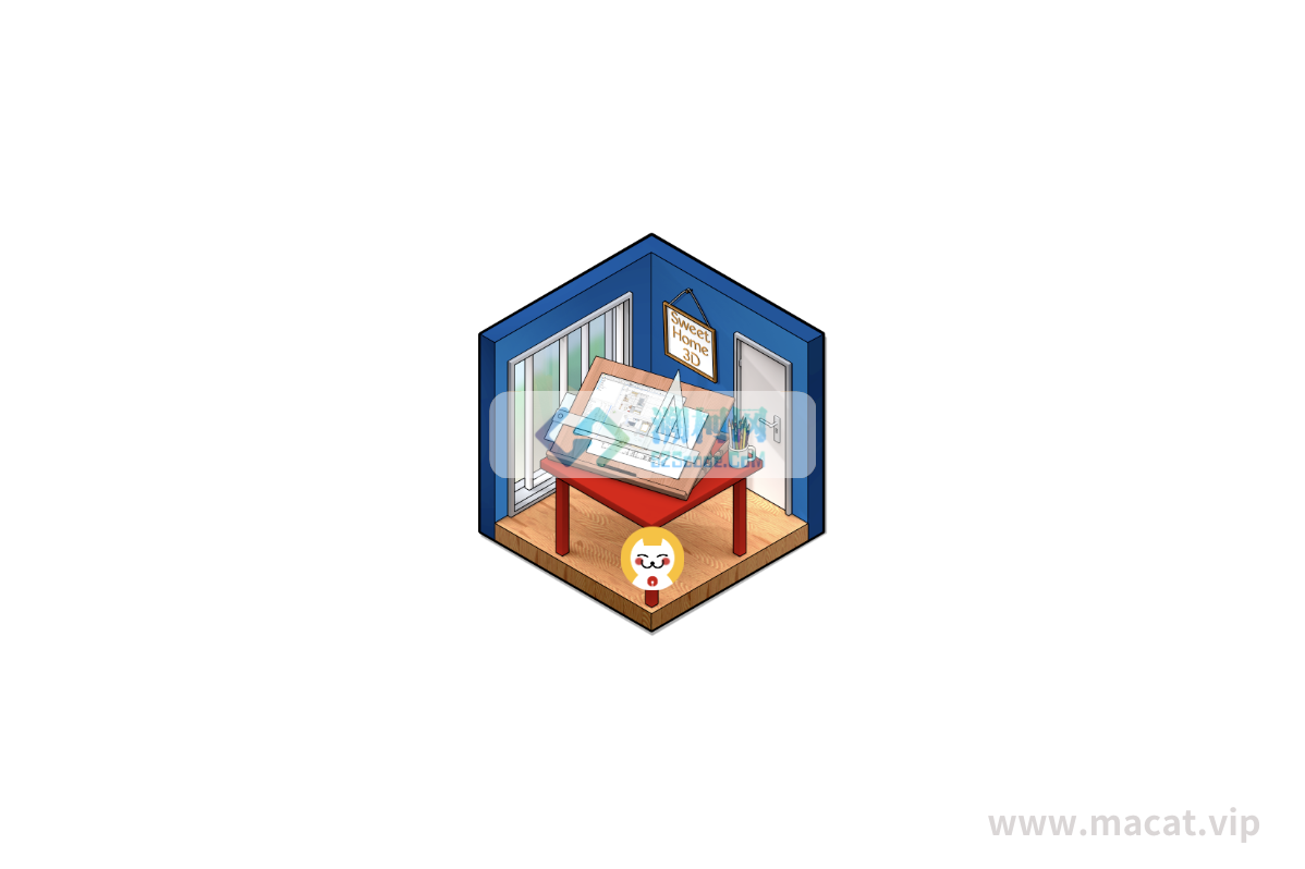 Sweet Home 3D for Mac v6.6.1激活中文版 3D室内装潢设计软件